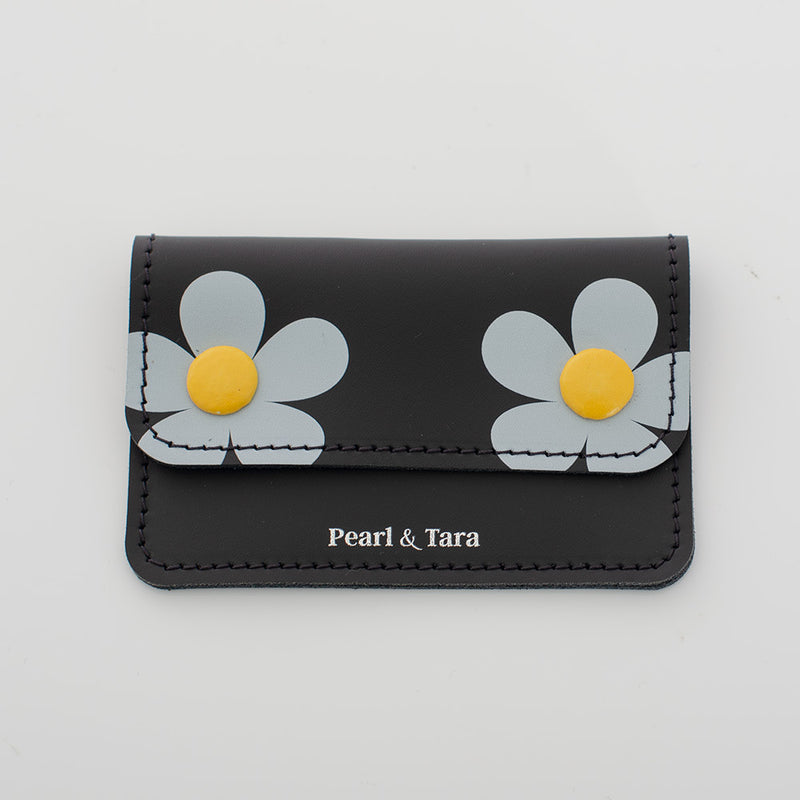 Card Wallet Black Daisy